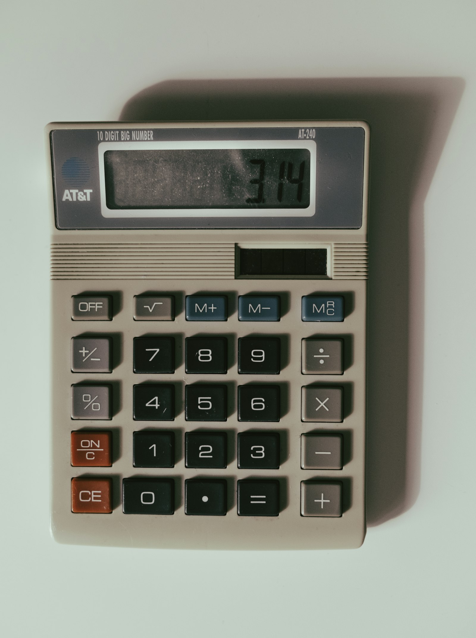 Calculator used to work out a property cost sheet